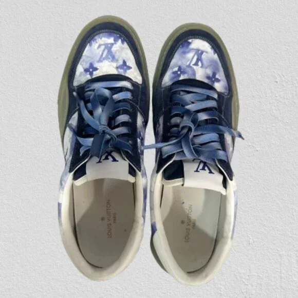 Louis Vuitton Authentic Ollie Watercolor Sneakers Size 9 - Picture 3 of 5
